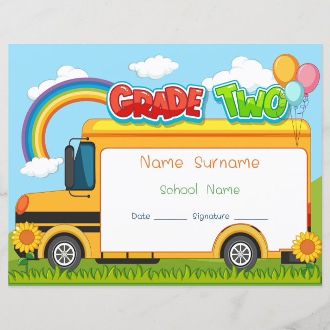 Certificado de graduação de grau 2 (Frente)