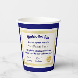 Certificado de Melhor Pai do Mundo Engraçado Moder