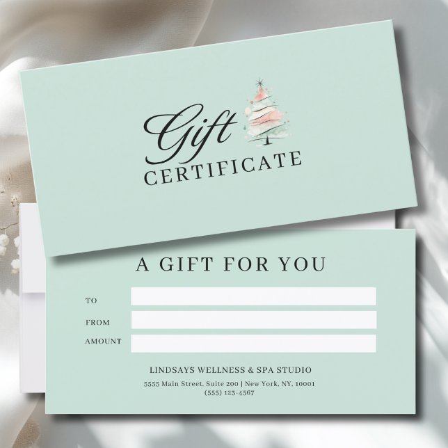 CERTIFICADO DE NEGÓCIOS DE ÁRVORE DE NATAL DE SALÃ (SALON CHRISTMAS TREE BUSINESS CERTIFICATE)