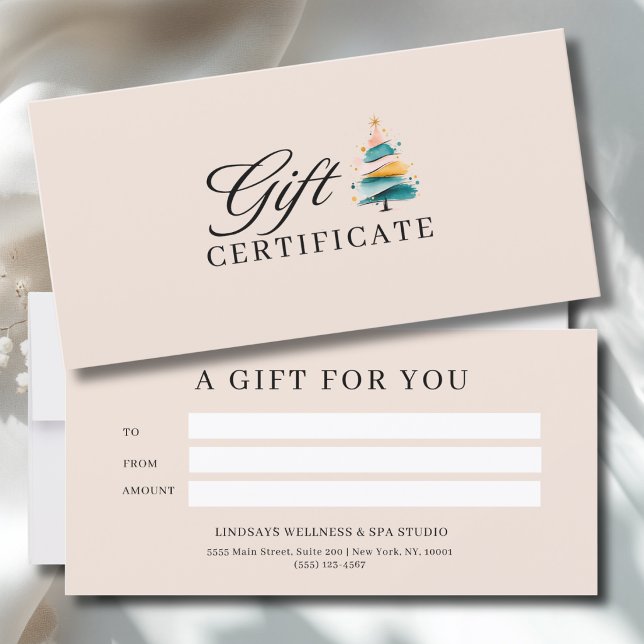 CERTIFICADO DE NEGÓCIOS DE ÁRVORE DE NATAL SALÃO (SALON CHRISTMAS TREE BUSINESS CERTIFICATE)