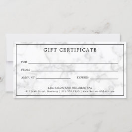 Certificado de Oferta Comercial de Mármore para Ci
