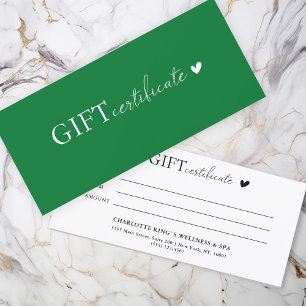 Certificado de oferta comercial específico do clie