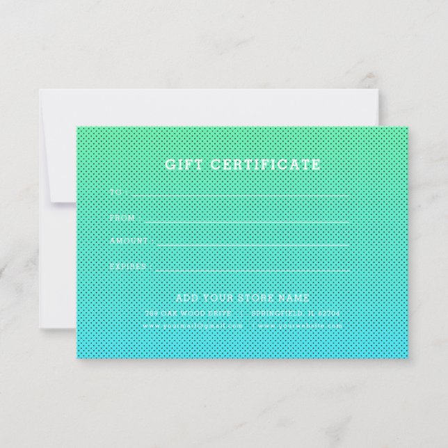 Certificado de oferta comercial minimalista com lo (Frente)