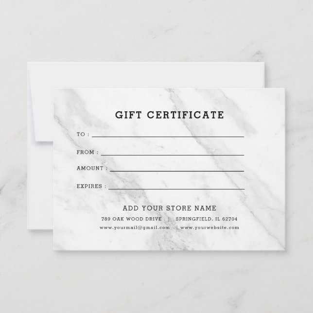 Certificado de oferta comercial minimalista com lo (Frente)