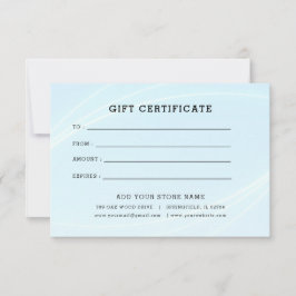 Certificado de oferta comercial minimalista com lo