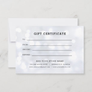 Certificado de oferta comercial minimalista com lo
