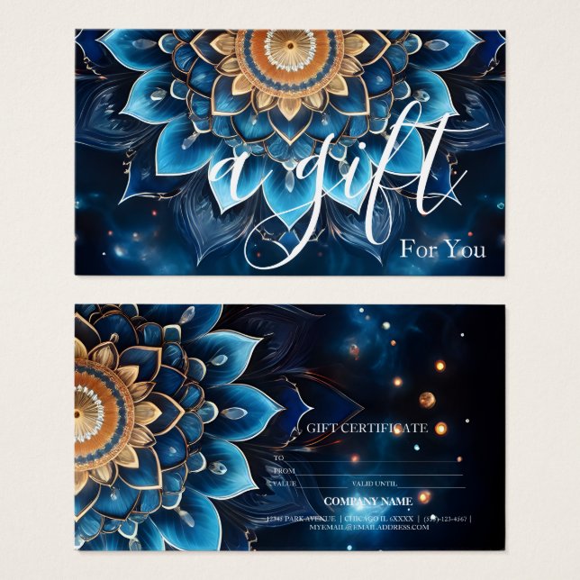 Certificado de oferta comercial simples e moderno (Frente & Verso)