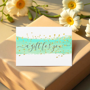 Certificado de Oferta Comercial Turquesa Glitter