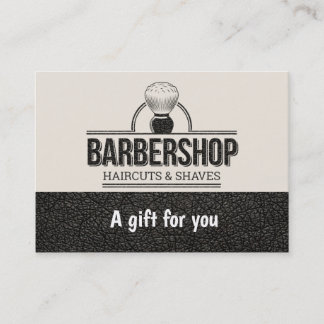 Certificado de oferta de aparência de couro de bar