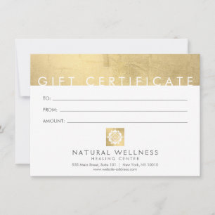 Certificado de Oferta de Bem-Estar Dourado do Abst