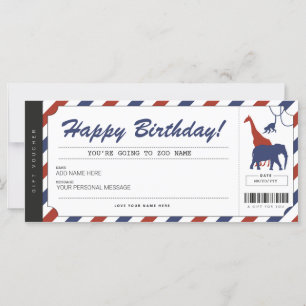 Certificado de Oferta de Bilhete de Aniversário d