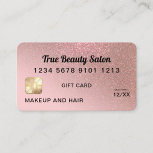 Certificado de oferta de cartão de crédito Glitter