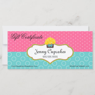 Certificado de Oferta de Cupcake Whimsical