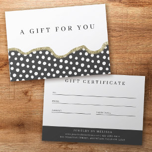 Certificado de Oferta de Empresa de Glitter Dourad