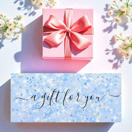 Certificado de Oferta de Glitter Branco Azul