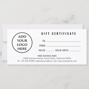 Certificado de oferta de logotipo profissional sim