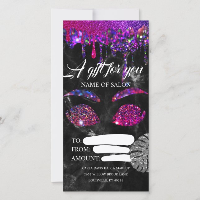 Certificado de Oferta de Negócios Rosa Dourada Gli (Frente)