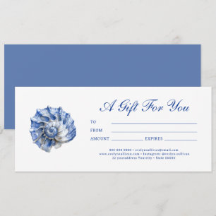 Certificado de oferta do logotipo da Cana Azul