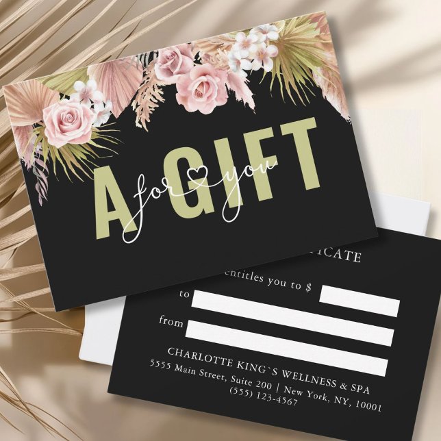 CERTIFICADO DE OFERTA EMPRESARIAL | BOHO (BUSINESS GIFT CERTIFICATE | BOHO)