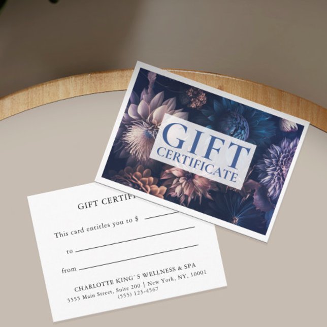 CERTIFICADO DE OFERTA EMPRESARIAL | Moderno | Flor (Criador carregado)