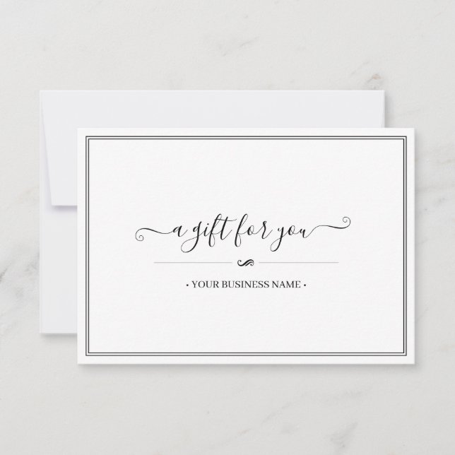 Certificado de oferta personalizada Elegante simpl (Frente)