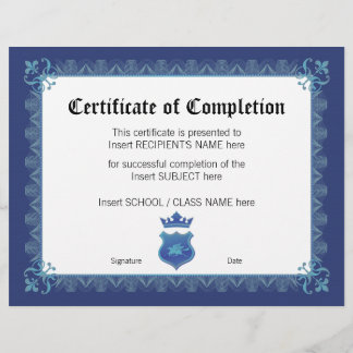 CERTIFICADO DE PREENCHIMENTO