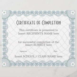 CERTIFICADO DE PREENCHIMENTO