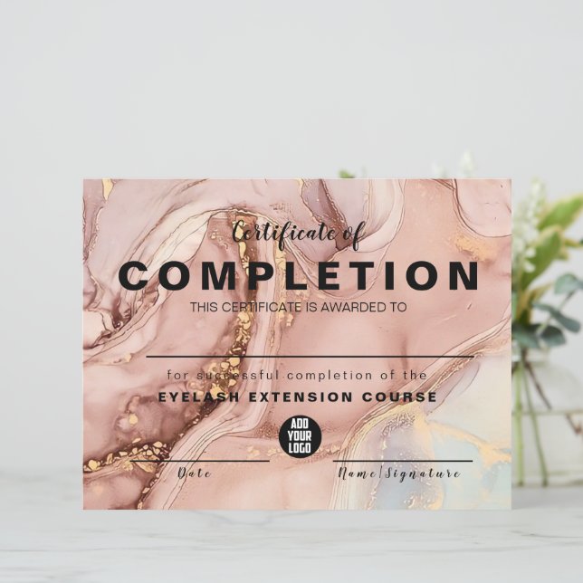 Certificado de Preenchimento de Cores d'Água Doura (Em pé/Frente)