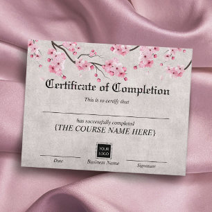 Certificado de Prêmio de Conclusão do Cereja Blo