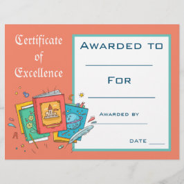 Certificado de Prêmio de Leitura em Cubo Fornecime