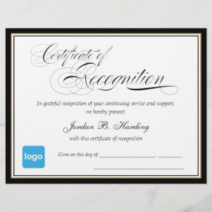 Certificado de Prêmio de reconhecimento - Adiciona