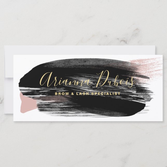 Certificado de Presente Aquarela Dourada com Rubor (Frente)