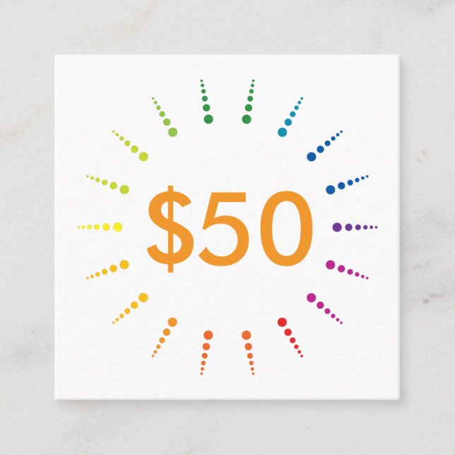 certificado de presente arco-írisBurst (Frente)