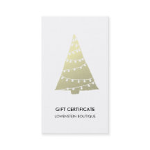 Certificado de presente bonito Dourado moderno da