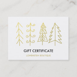 Certificado de presente bonito Dourado moderno das