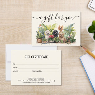 Certificado de Presente Cão de Alinhamento Pet Sit