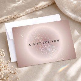 Certificado de Presente Celestial Confetti Glow Ro