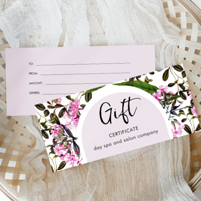 Certificado de Presente Clássico Floral Roxo Simpl (Criador carregado)