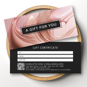 Certificado de Presente Código QR do Blush Pink Be