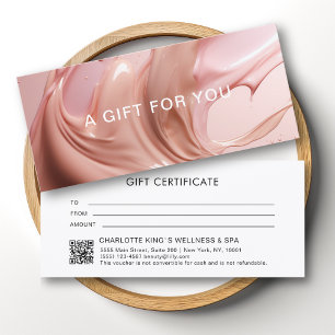 Certificado de Presente Código QR do Blush Pink Be