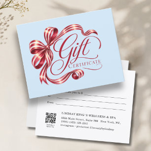Certificado de Presente com Código QR Elegante em