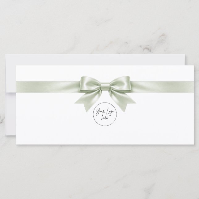 Certificado de Presente com Laço Branco Elegante (Frente)