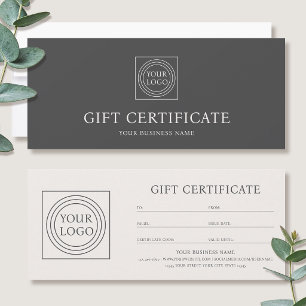 Certificado de Presente com Logotipo Personalizado