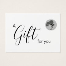 Certificado de presente comercial com logotipo