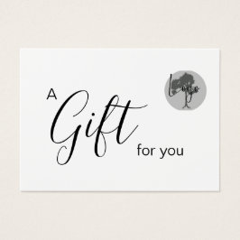 Certificado de presente comercial com logotipo