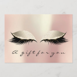 Certificado de Presente Cor-de-rosa Ivory Lashes M