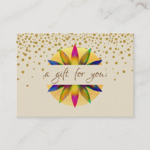 Certificado de Presente Cores de Água Lotus Flower