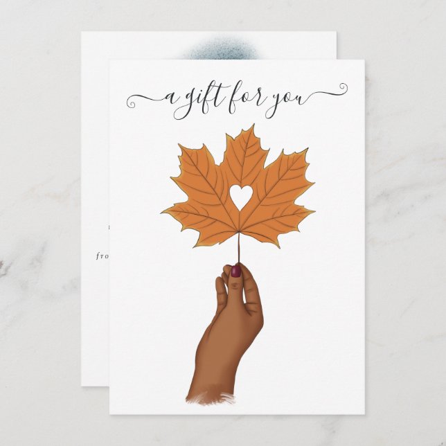 Certificado de Presente de Ação de Graças (Frente/Verso)