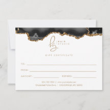 Certificado de Presente de Agitação de Glitter Dou