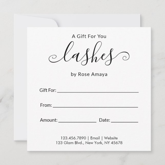 Certificado de Presente de Bela Salão de Caligrafi (Frente)